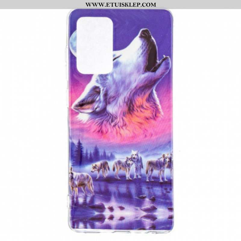 Etui do Samsung Galaxy A52 4G / A52 5G / A52s 5G Seria Fluorescencyjnych Wilków